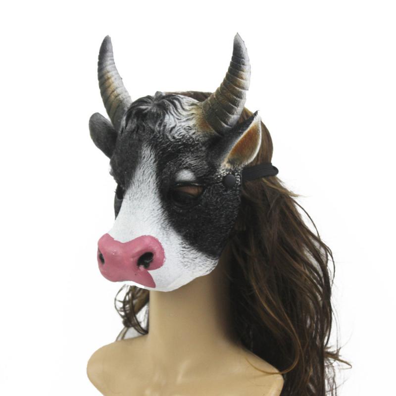 Bull Head Full Face Mask Create A Eerie Atmosphere Horror Hood Pu Foam Cow Mask Mask Party Mask Dance Mask Perfect Fit Pu Mask. 