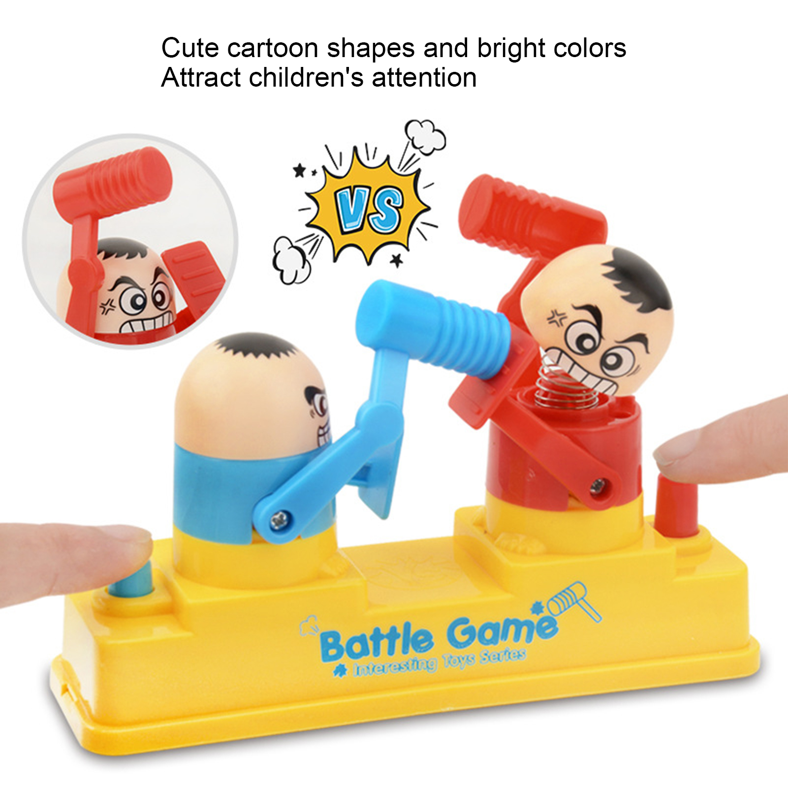 Battle Robot Game Toy Kids Hammer Promote Each Other's Feelings Interaction. 