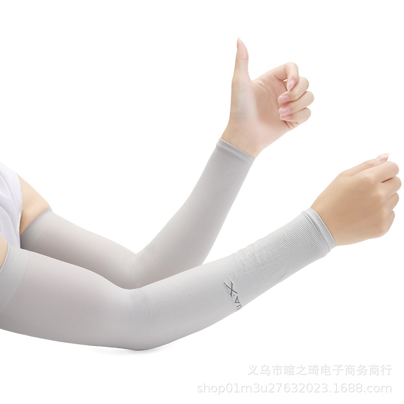 Summer cool sleeve sun protection gloves for women, UV protection, extended ice silk sleeves, men's arm guards, arm sleeves