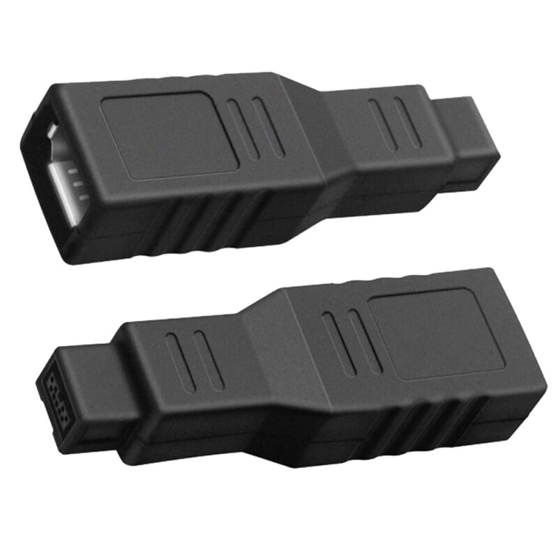1Pc Replacement 1394 9 To 6 Pin Firewire Converter Computer Accessory B Adapter 400 800 External Male Female Stable Connection. 