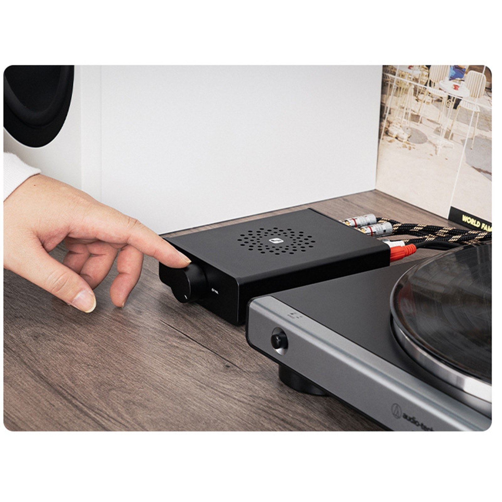 FosiAudio V3 Desktop 48V 5A Mini Power Amplifier HIFI Audiophile Power Amplifier Dual Channel - eu plug. 