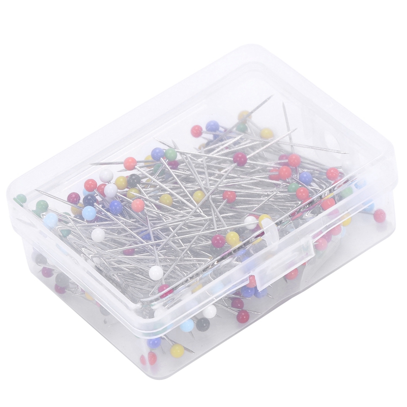 250 Pieces Sewing Pins Ball Gl Head Pins Straight Quilting Pins For Dressmaker Jewelry Decoration(null).. 