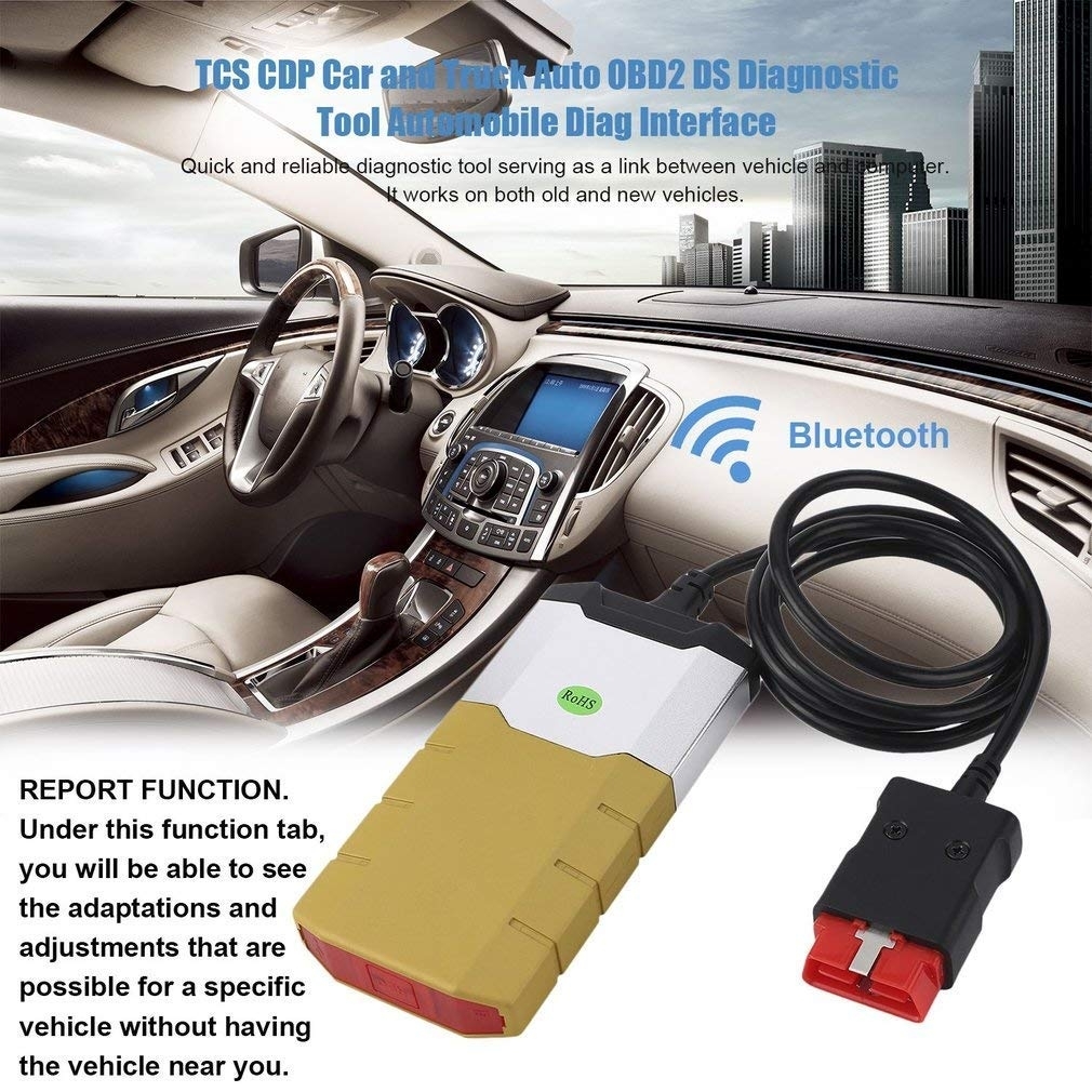 (New) Autocom CDP Professional Car Bluetooth Diagnostic Cables Aluminum Alloy OBD2 Diagnostic Tool Delphi DS150E. 