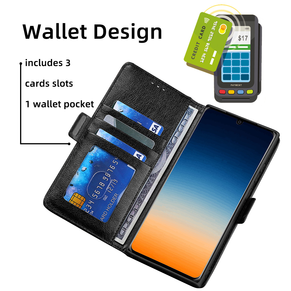 Case For  Samsung Galaxy A12  casing  Wallet Card Flip Leather Case Phone Case Side Buckle TPU Back Cover. 