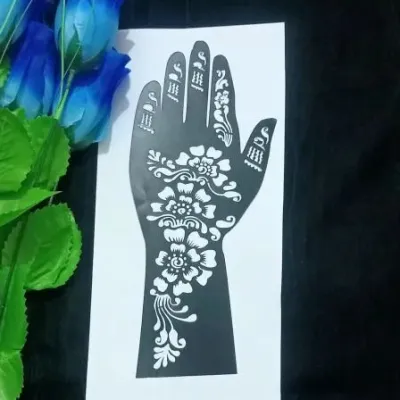 Henna Stencil Indian Style Flower Lace