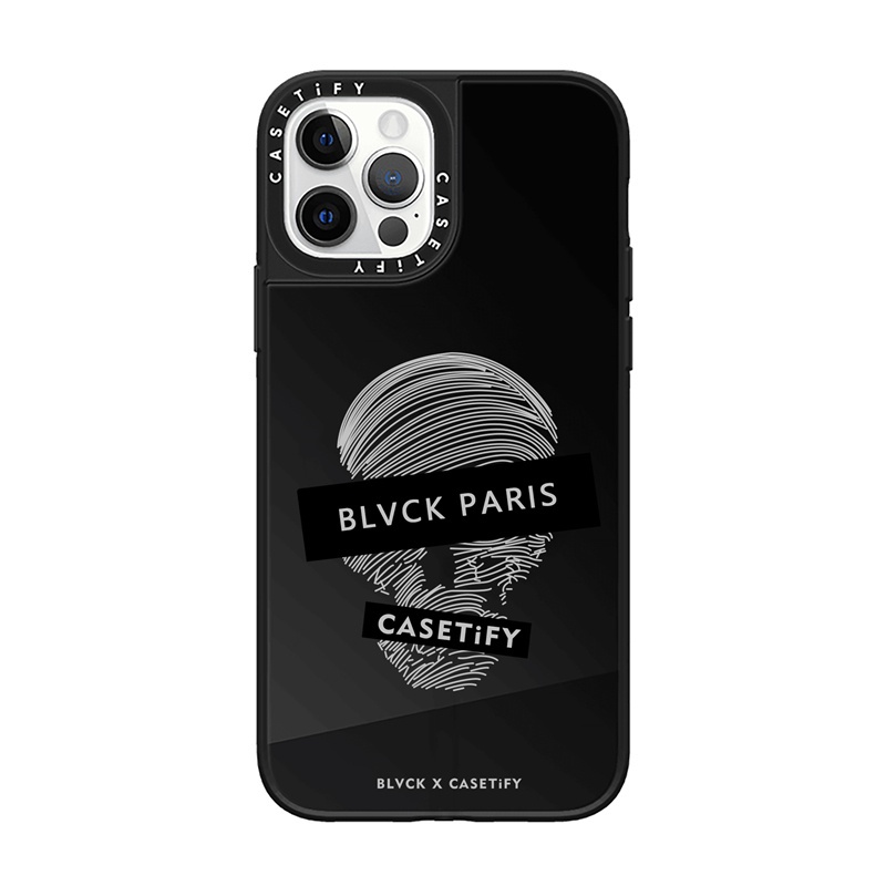 CASETiFY BLVCK Skull snake Melancholy Mirror Case iPhone 13 Pro MAX 12 11 Pro MAX XR X XS MAX 6/7/8 Plus SE2020 13 12 Mini TPU Shockproof Phone Cover Back Cute Fashion INS Style Casing. 