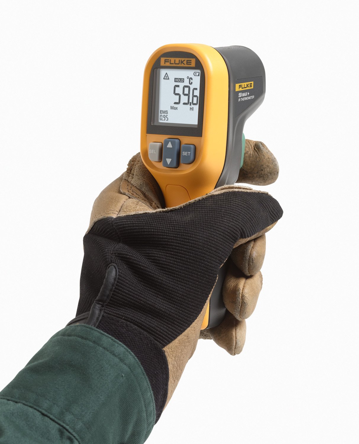 FLUKE 59MAX Infrared Thermometer (Not for Human Temp), -30 to 350 Degree F Range - Kings Trading. 