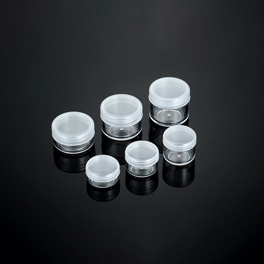 3g/5g/8g/10g/15g/20g Frosted Cap Face Cream Jar Small Jar Empty Cosmetic Bottles Refillable Bottles Plastic Eyeshadow Makeup Face Cream Jar Pot Container. 
