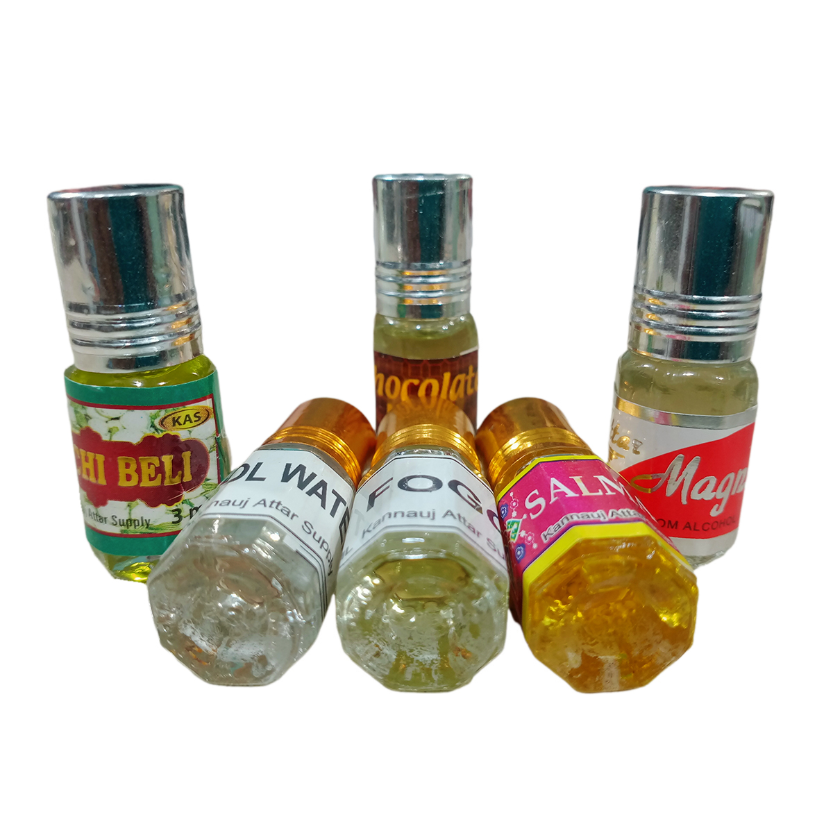 6 pcs 6 different Mini combo attar perfume for 6 months for Mens NonAlcoholic 3ml. 