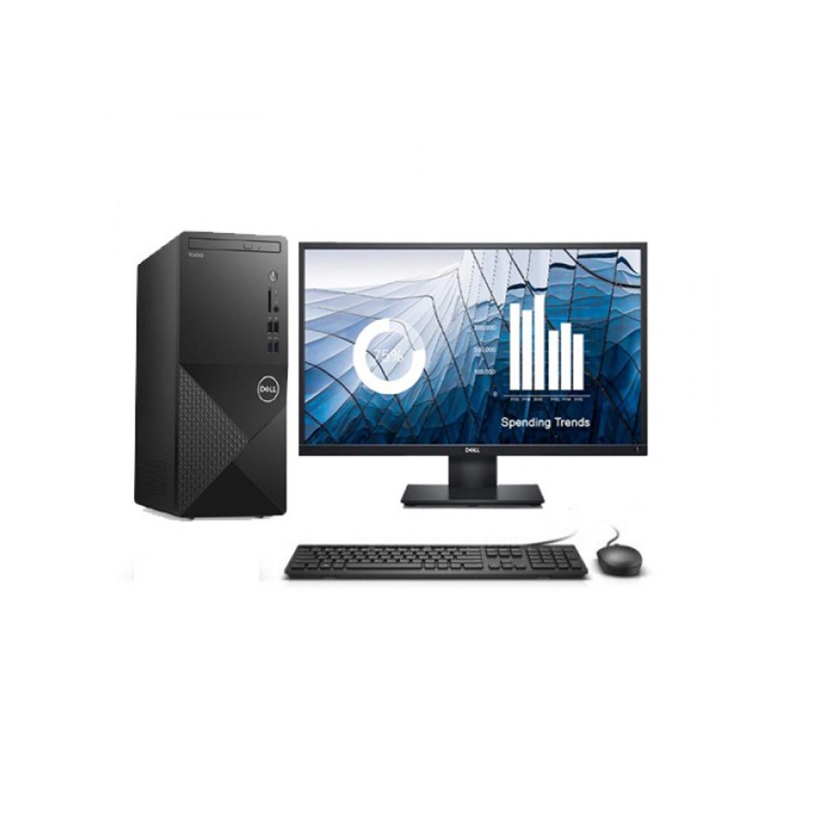 Dell Vostro 3888 MT 10th Gen Intel Core i5-10400, 2.9 to 4.3 GHz, 4GB DDR4, 1TB HDD, Free DOS, USB KB & Mouse, DELL 18.5" LED Monitor Brand PC