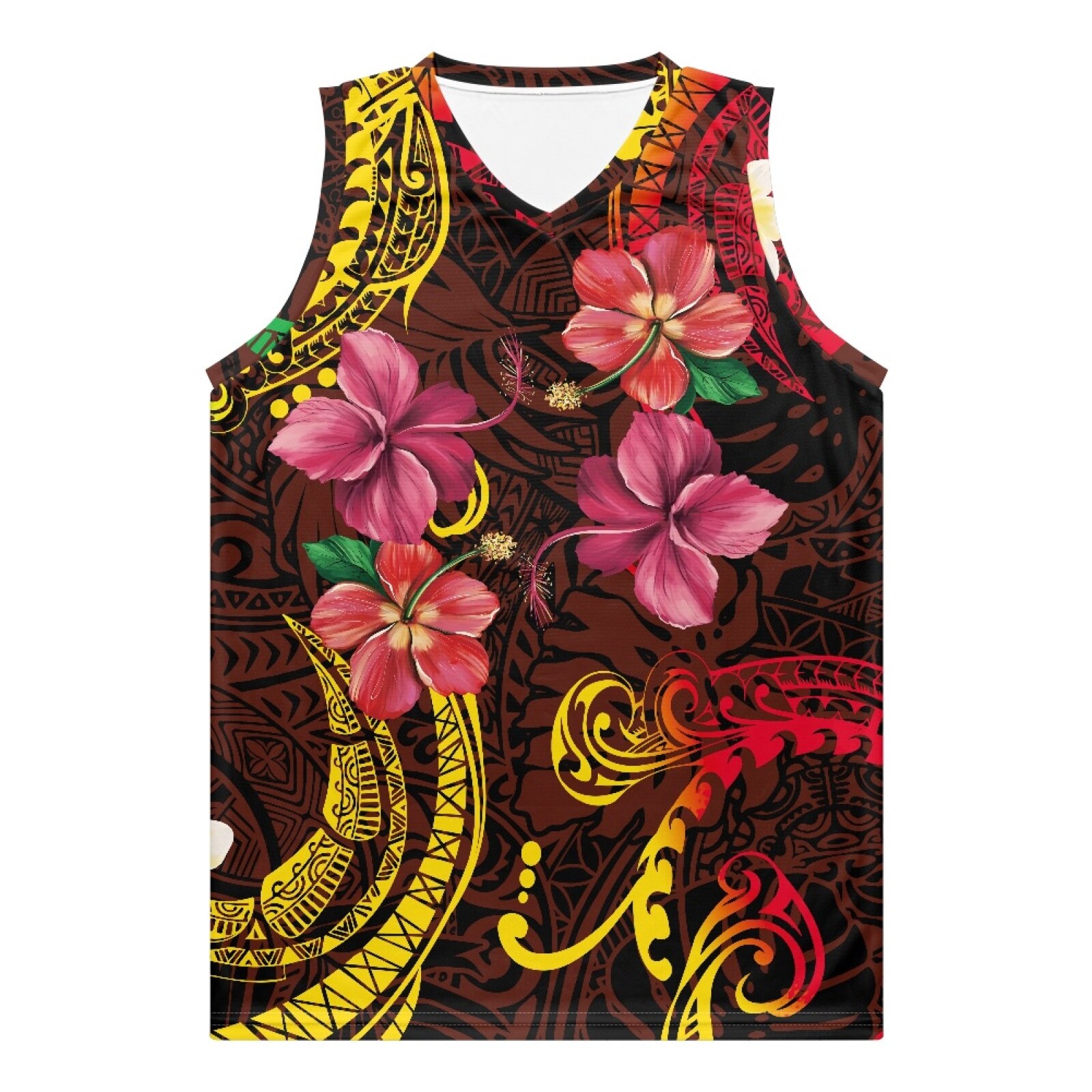 Polynesian Tribal Samoan Totem Tattoo Samoa Prints Mens Basketball Jersey Tropics Shirts Multiple Choices Multicolor Attract Eye