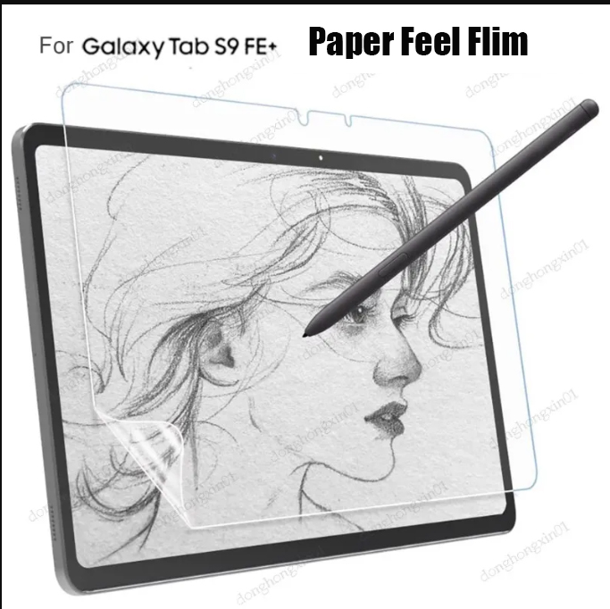 For Samsung Galaxy Tab S9 FE+ 12.4 S9 FE 10.9 S7 S7 FE Plus S8 Plus Tab A8 10.5 A7 Lite Like Writing on Paper Screen Protector