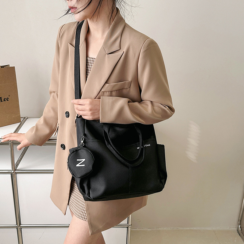 Oxford cloth waterproof shoulder bag, large capacity tote bag, crossbody bag, university computer version of the school bag for students, multi-functional