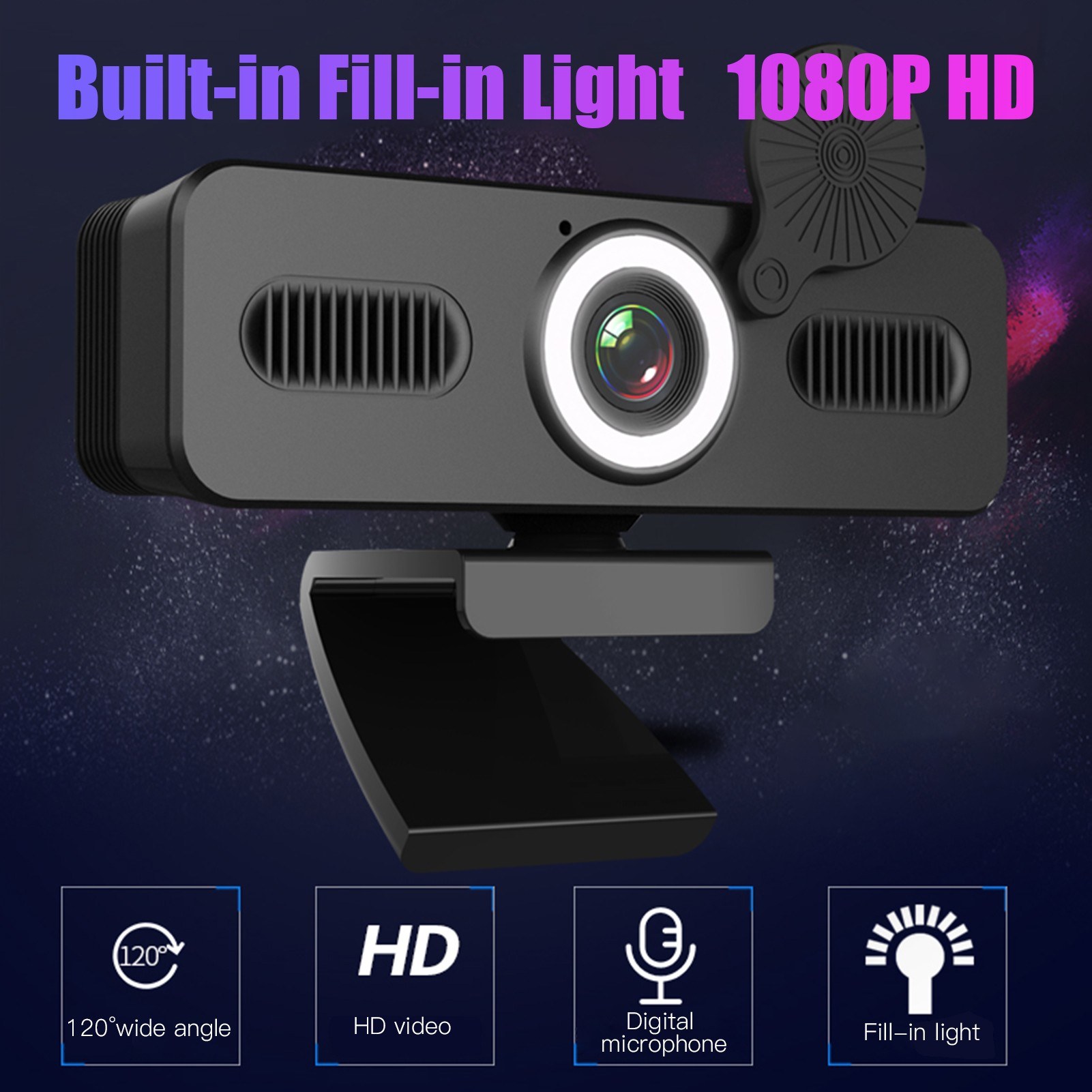 1080P network camera+compatible with Mac USB wide-angle multi system - #1. 