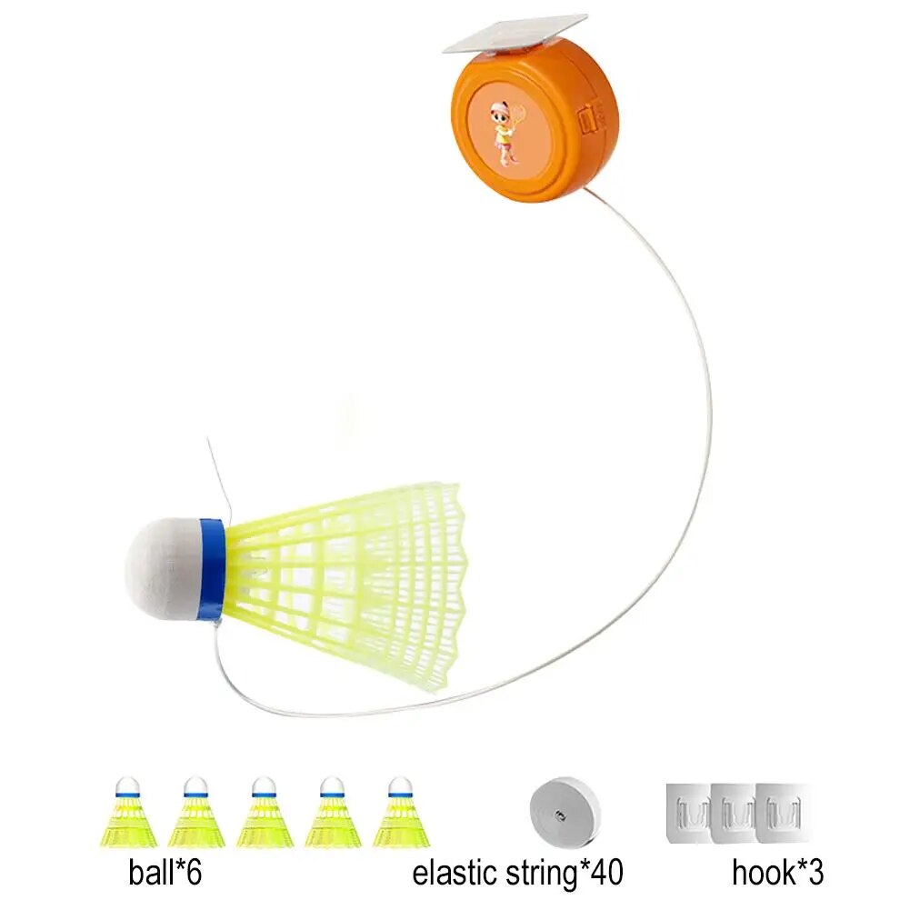 Portable Badminton Trainer Badminton Practice Robot Self-study Training Rebound Badminton Tool Professional Shuttlecock Supplies. 
