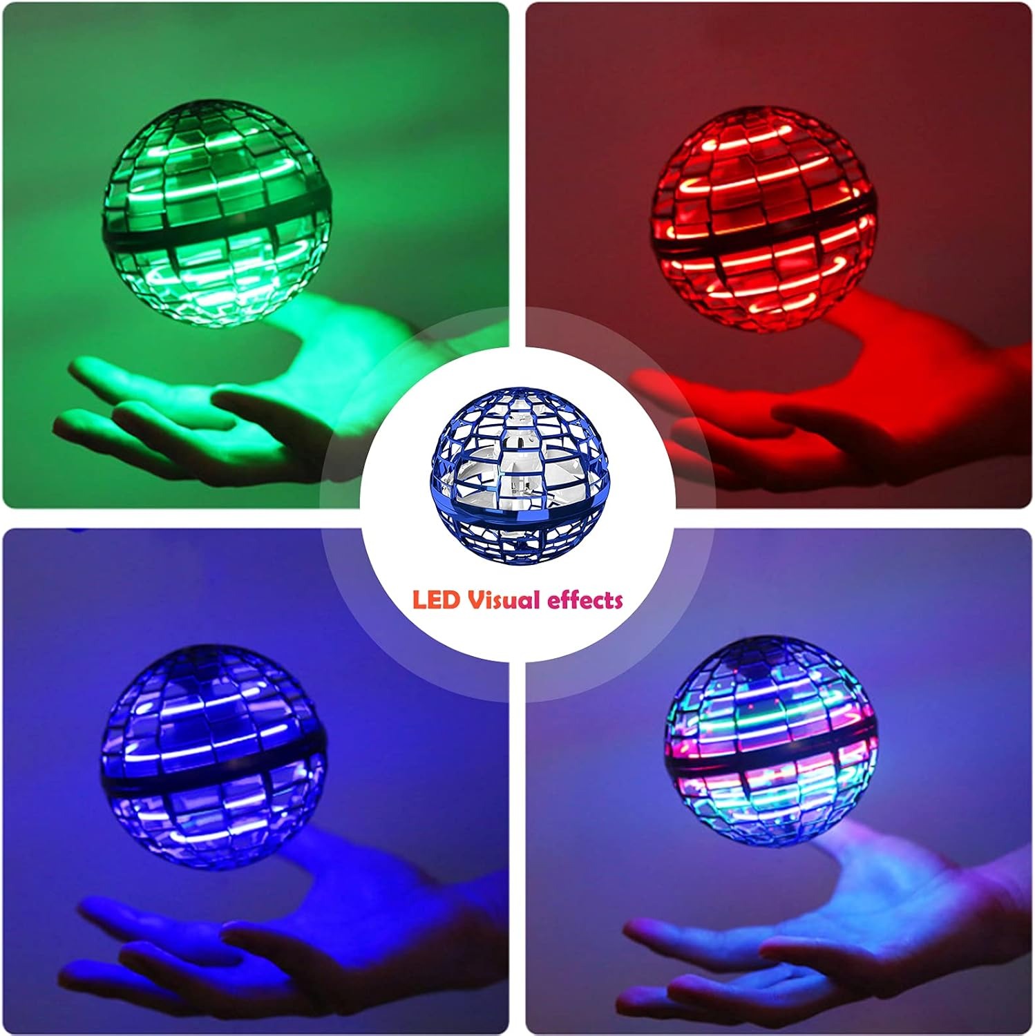 Controllable Magic Ball Flying Ball Boomerang 360° Rotating Fly Ball Magic Drone Orb Flying Spinner Fidget Toys Party Games Kids Toys. 