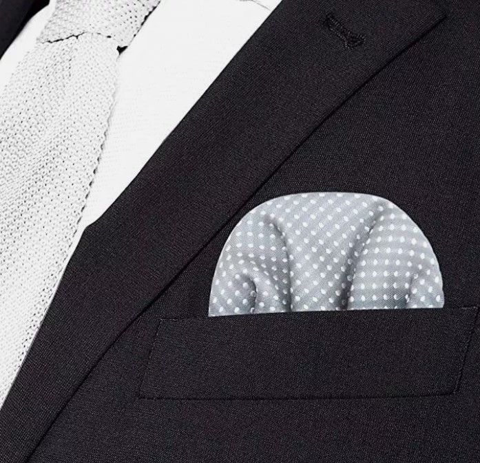 PreFolded Easy Wear Pocket Squares On Card Handkerchief For Men's Suit Shirt Accessories