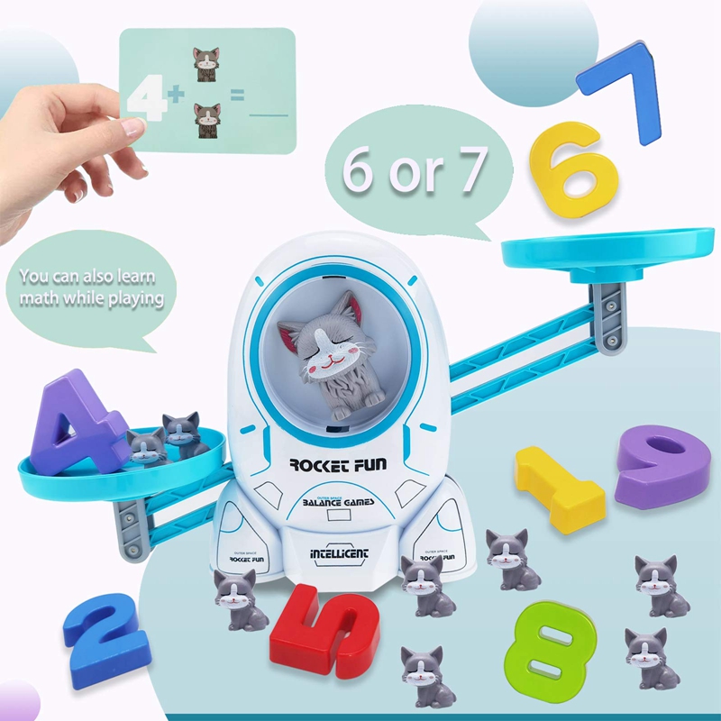 Balance Math Educational Toys Games for Kids Preschool Activities Learning Toys for Toddler Boys Girls(B). 