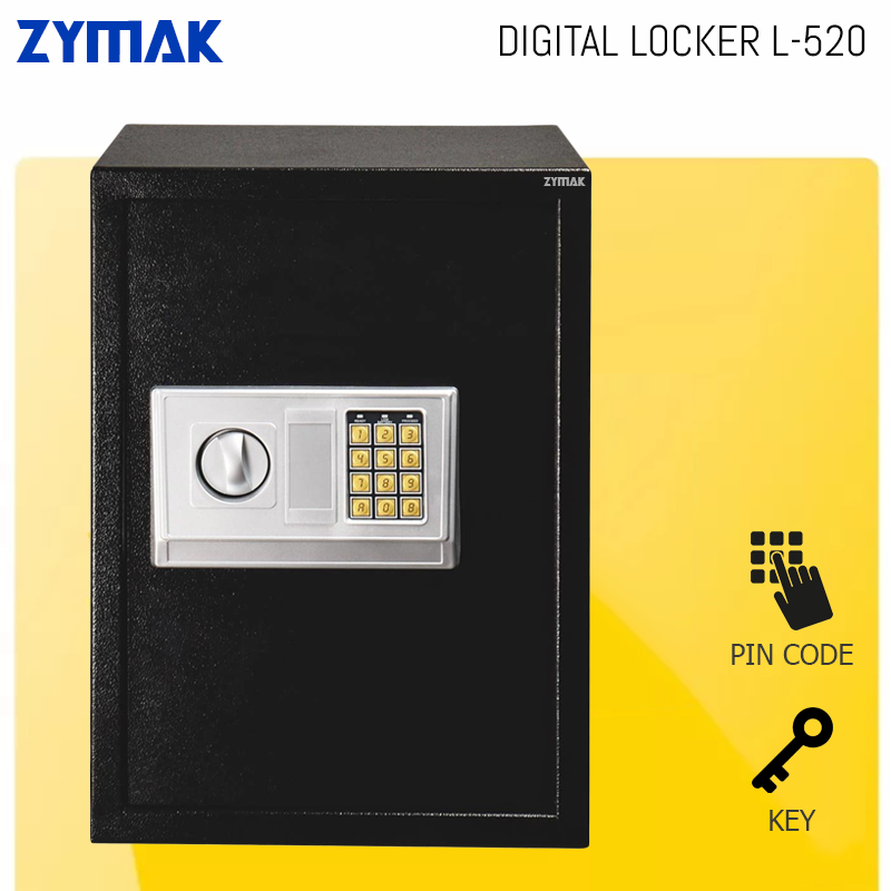 Digital Locker Safe Box For Home or Office L520 Model Vault Iron Safe Sinduk Shinduk Steel Locker Security Safes by Zymak. 