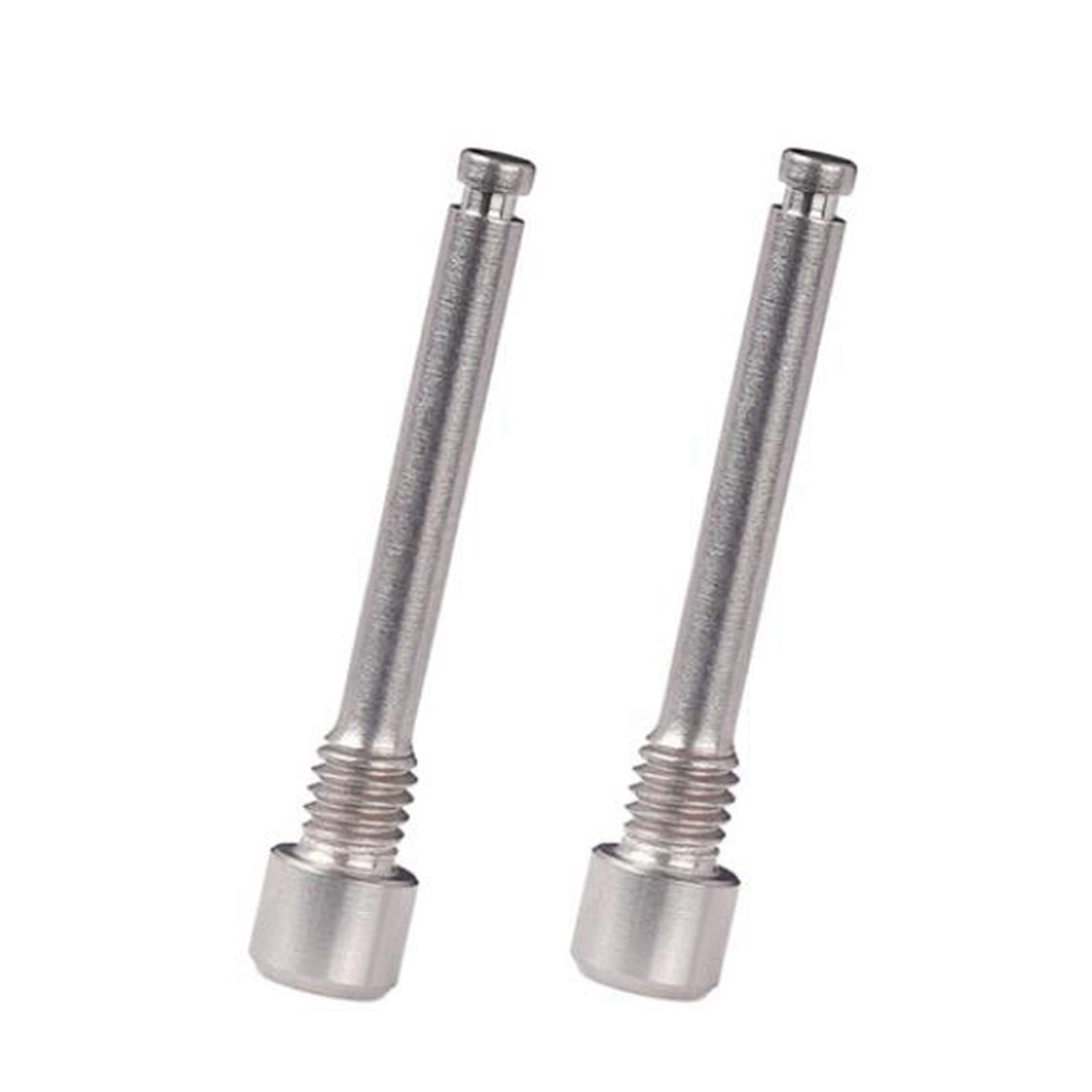 4pc Titanium Bolts for Bicycle Disc Brake Pad Threaded Pin Inserts Screw Dazzle Color & Titanium. 