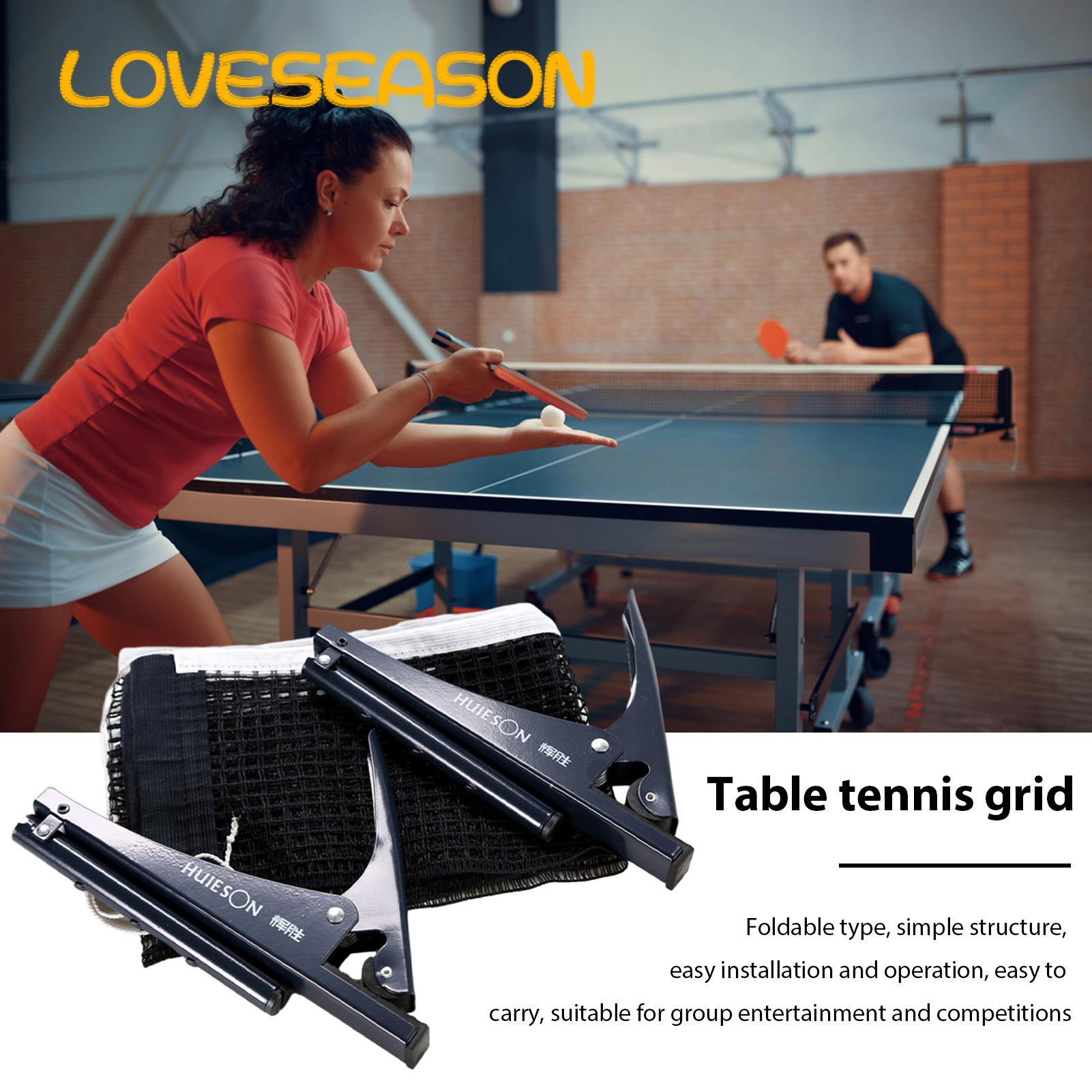 Table Tennis Net with Rope Adjustment Portable Table Tennis Net Post Kit for 4cm Thick Tables Easy Installation Clip-on Ping-pong Net with Steel Clip Professional Quality Cotton Net Foldable Table. 