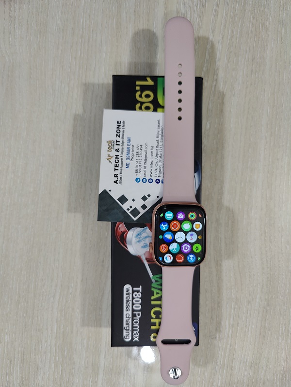 T800 Pro Max Smartwatch 1.99 Display Watch 8 Wireless Charger Calling. 