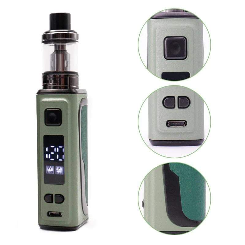 E5 KITElectronic Cigarette Vape Smoke 150W Box Mod Kit 2200mah 2.5ml Atomizer OLED Screen E Cigarette. 