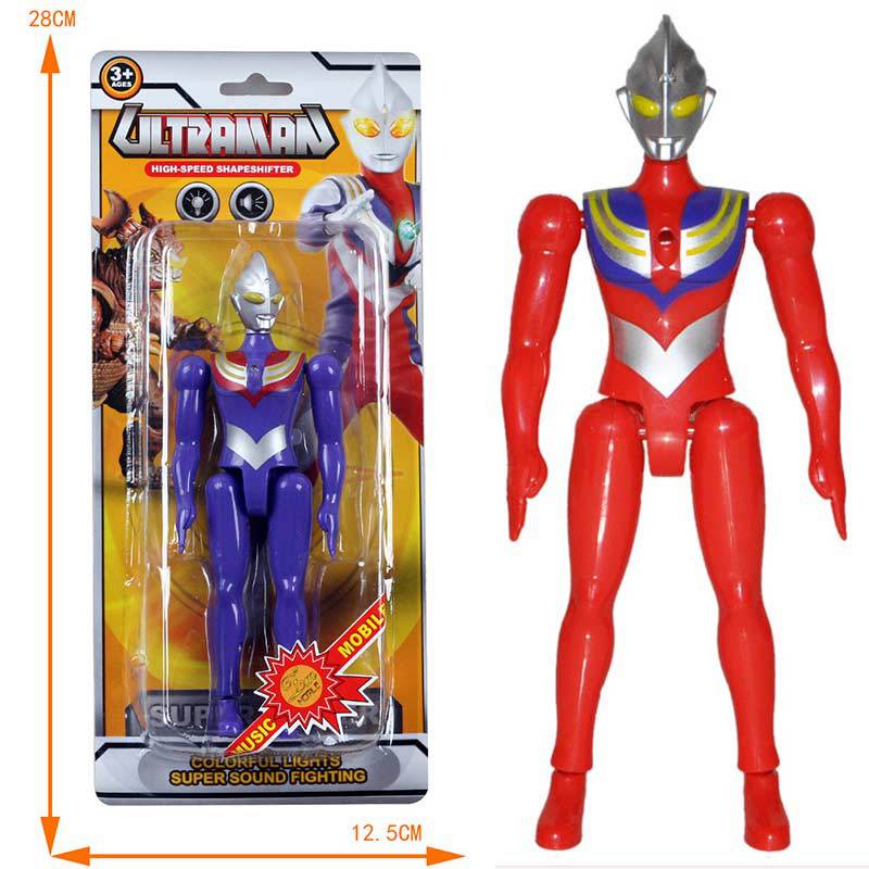 Ultraman toy doll model digga music light joint action doll kids boy toys wholesale