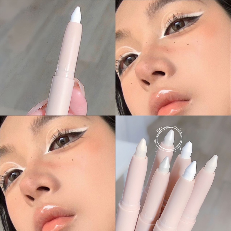 SWEET MINT Exquisite 6 Colors Glitter Matte Lying Silkworm Pen Smooth Long-lasting Waterproof Shiny Shadow Eyeshadow Stick Makeup Beauty Tools. 