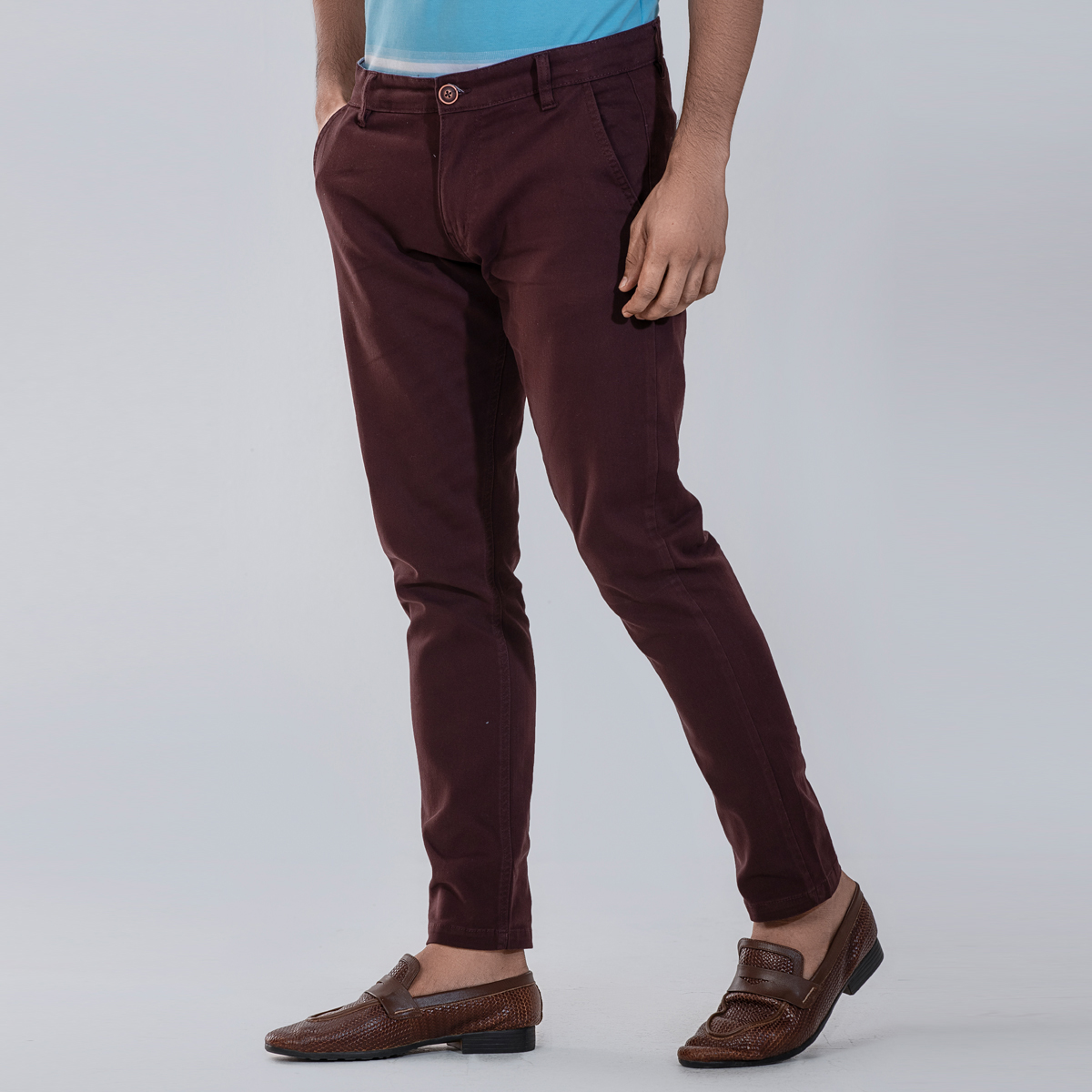 Masculine Maroon Chino Pant For Men 