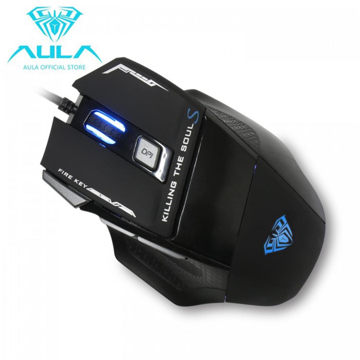 AULA S12 Gaming Mouse Wired 6400DPI 7 Programmable Buttons Backlit Ergonomic Gamer Mouse for Laptop Desktop PC Computer. 