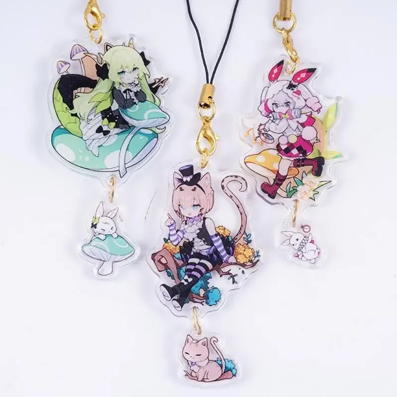 Honkai Impact 3rd Elysia Childlike Wonderland Acrylic Keychain For IPhone/Xiaomi/Huawei Mobile Phone Case Key Chain Cover Hang. 