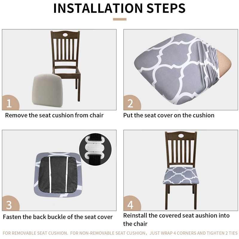 Dining Room Chair Seat Covers With Ties Velcromag