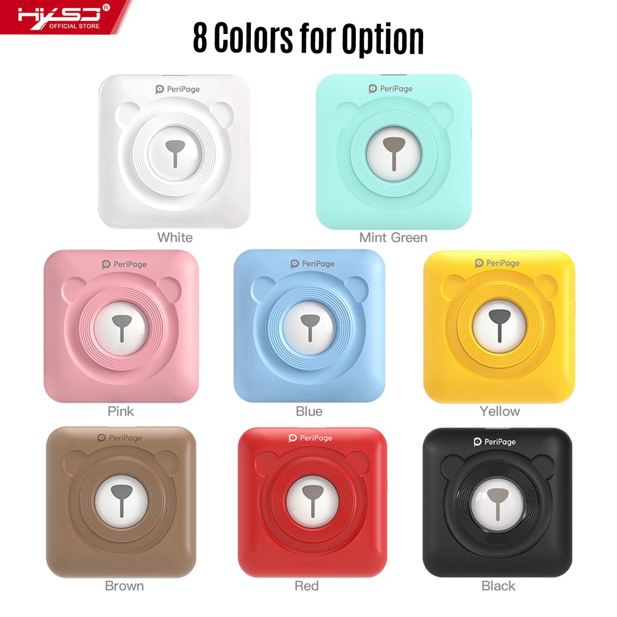 HXSJ Peripage A6 Mini Pocket Printer Hd 304Dpi  Bt Thermal PrinterWith Android Ios S-martp-hone Windows