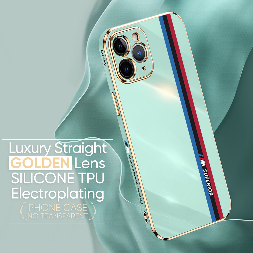 TA for Xiaomi Mi 9T / 9T Pro / Redmi K20 / K20 Pro Back Cover + Free Lanyard Track Sign Luxury 6D Plating Case Side Pattern Soft Silicone Square Phone Cases. 