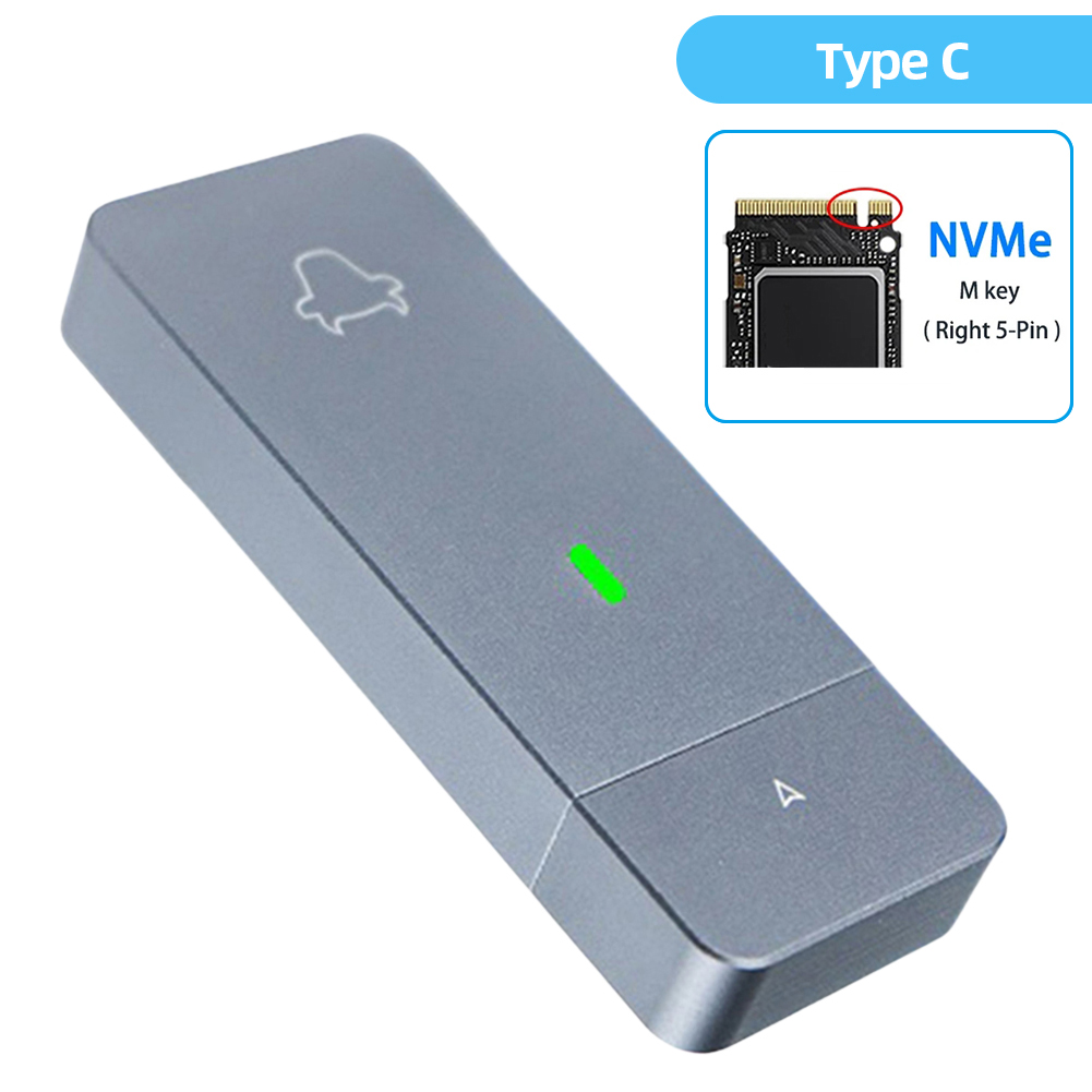M.2 NVMe 2230 SSD kasa adaptörü JMS583 taşınabilir SSD kutusu M.2 M anahtar katı hal sürücü durumda USB3.2 M2 USB tip-c için M2 2230 SSD. 
