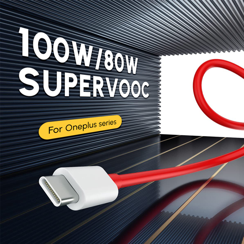 Oneplus Cable Original 100W 8A USB Type C Cable Supervooc Warp Fast Charging Charger One plus 10 9 8 pro 11 10t Nord 3 2t 2 8t. 