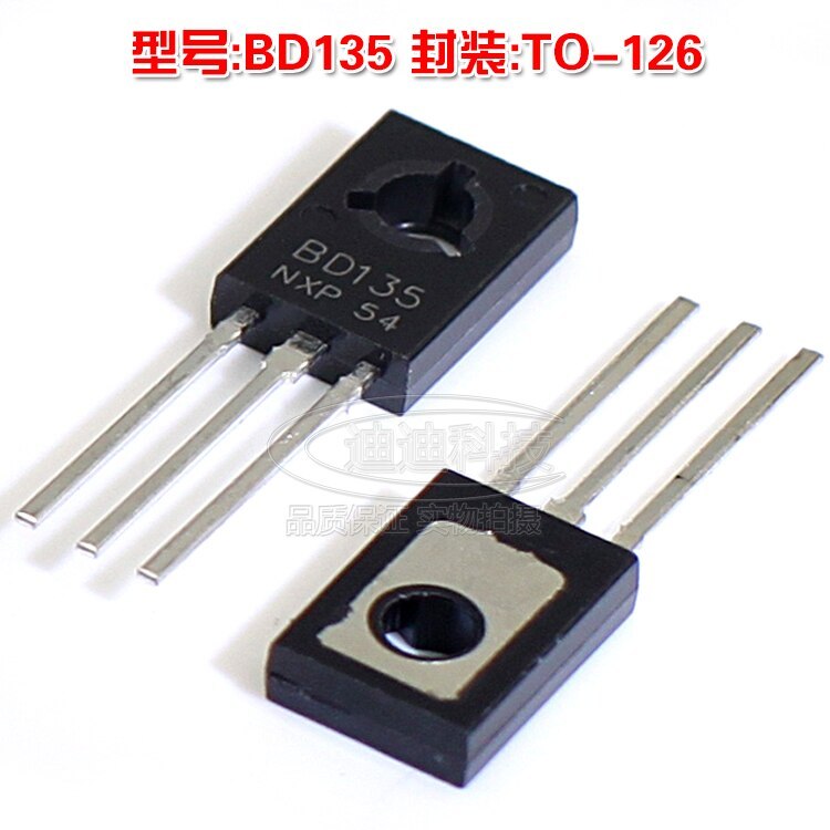 5Pcs- BD135 BD-135 BD 135 NPN Transistor 45V 1.5A NPN Power Transistor TO-126 Bipolar Transistor IC Medium Power Silicon NPN Triode Transistor Electrical Circuitry & Parts. 