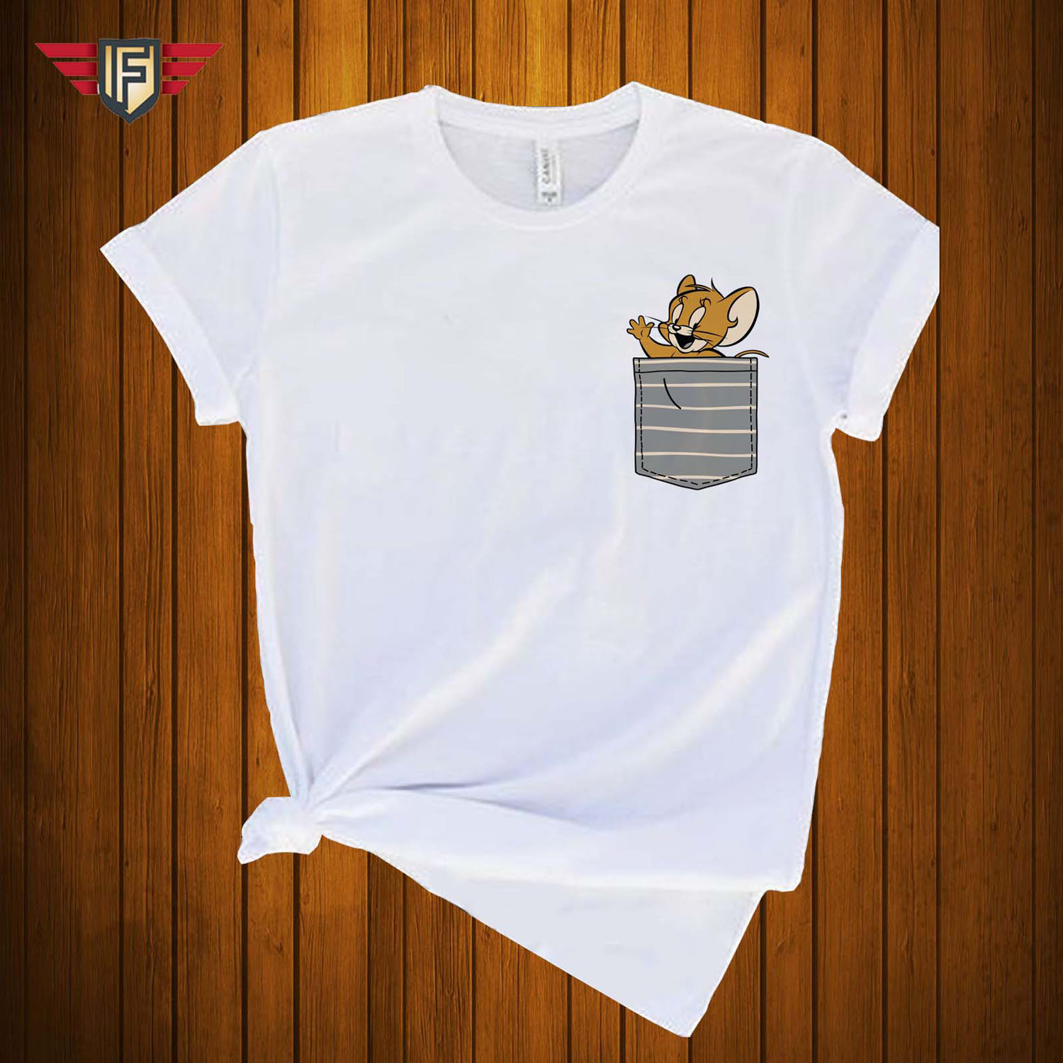 Pocket Jerry Hafe SleeveT-shirt For Men 
