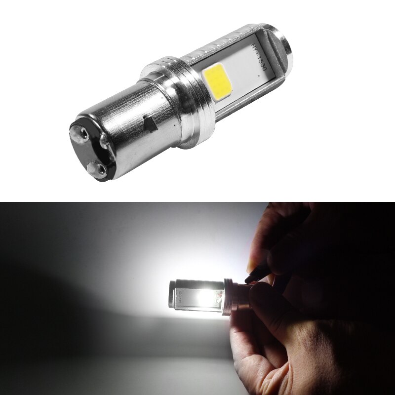 Socket Type: Color: White HYZHAUTO 1Pcs H6 BA20D LED Motorcycle Headlight High Power COB Bulb For LED Motor bike Scooter Headlamp Hi/Lo Beam 12W 1000LM. 