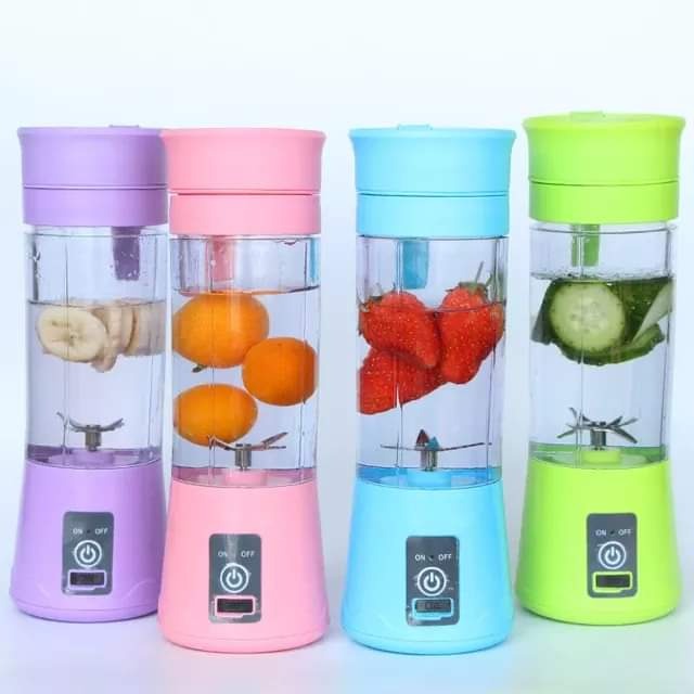 Mini Portable and Rechargeable 380ml Juice Blender Model : HM-03. 