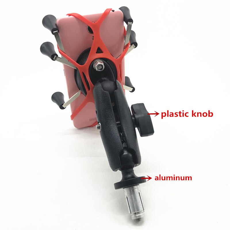 【VisioN Shop】Stem Mount with 1inch ball and Arm and Universal X-Grip for Iphone Holder. 
