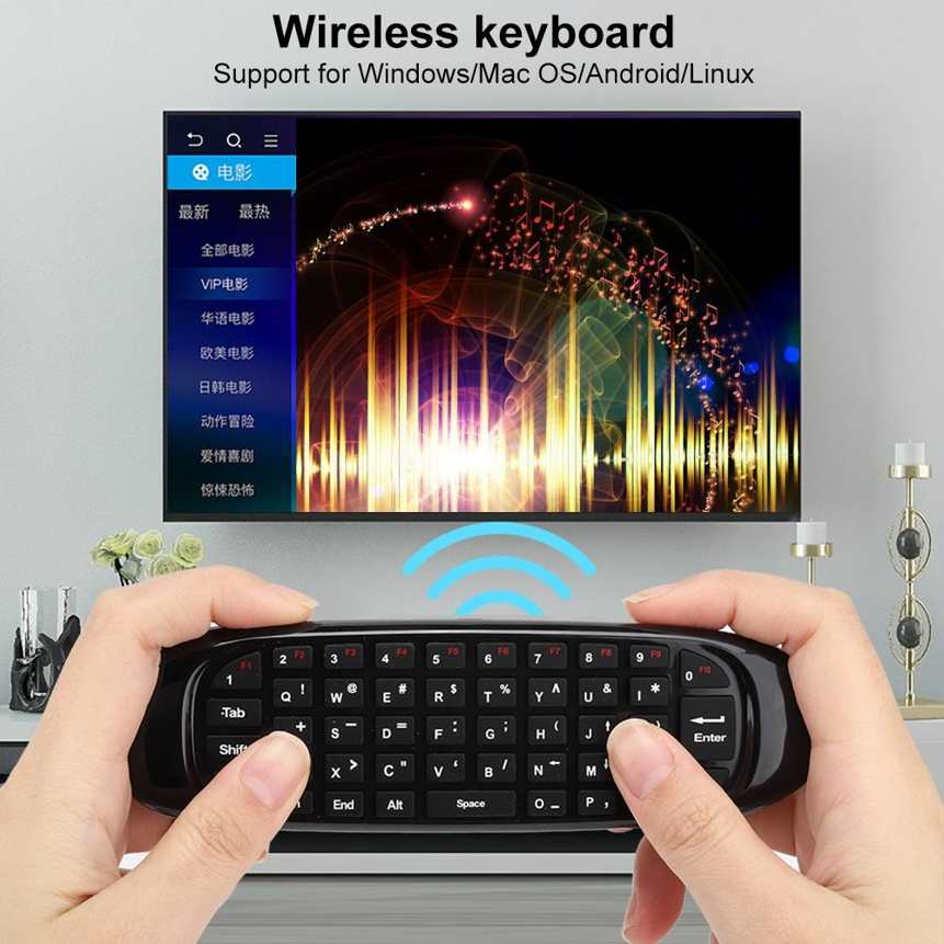 C120 2.4Ghz Air Mouse Remote Control Wireless Keyboard USB Receiver For Android. 