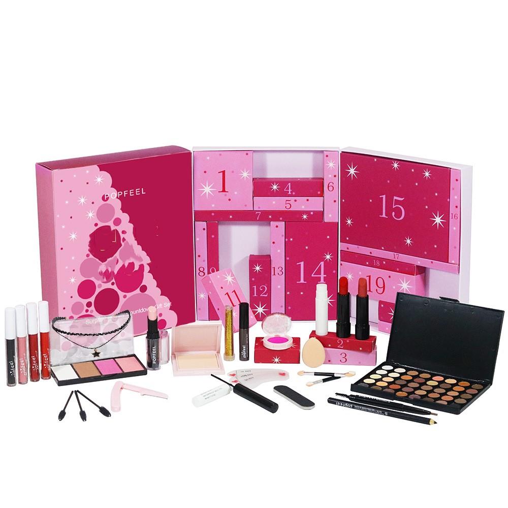 Cosmetic Brush Makeup Advent Calendar 2024 Good Quality Lipstick Powder Blusher Beauty Advent Calendar 2024 Eye Shadow 24