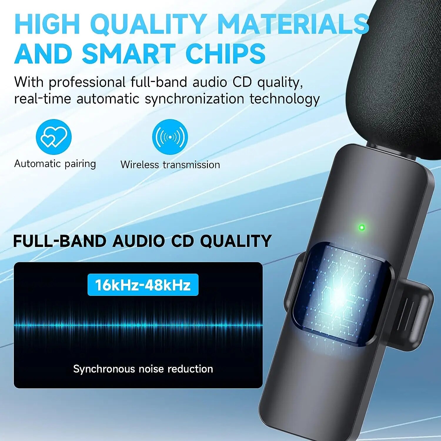 Wireless Lavalier Mini Microphone For iPhone 14 Pro Max 13 Mini 12 11 XR Lapel Mic for Video Recording Interview Live Streaming. 