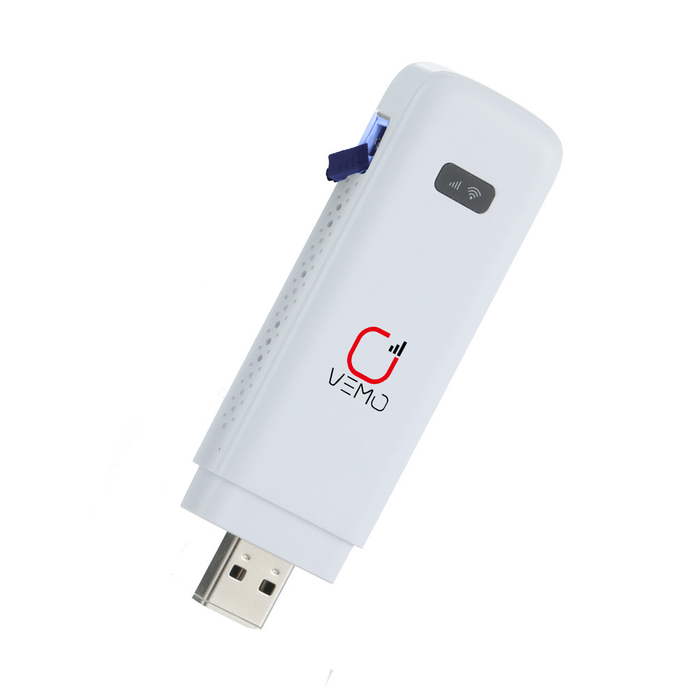 Vemo with antenna interface, USB card insertion, wireless 4G portable wifi router, all network connectivity. 