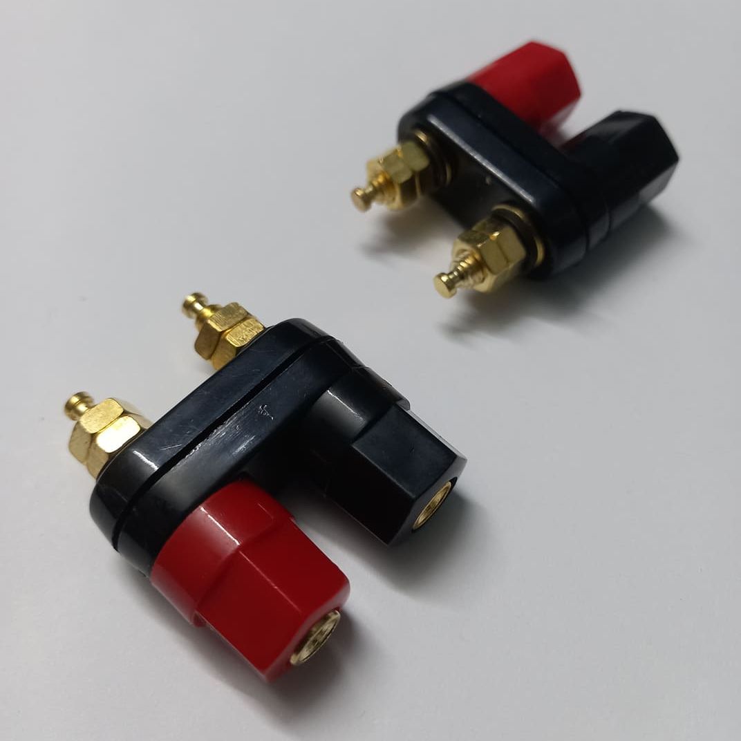 M5 Dual Binding Post Terminals M5 Thread Power Amplifier Speaker Connector 2-Way Banana Plug Jack Socket Red Black Audio Amplifiers 4mm Banana Plug Terminal Electrical Circuitry & Parts. 