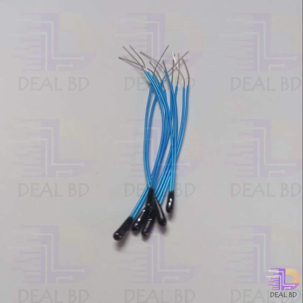 3Pcs- 10K NTC Thermistor Temperature Sensor Black Epoxy Bead 55mm 103 Without Connector For Over Heating Protection General Purpose Electrical Circuitry & Parts. 