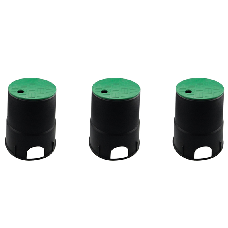 TWEXQNY 3pcs 6in Garden Lawn Underground Valve Box Cap Sprinkler Watering Valve Cover Lid