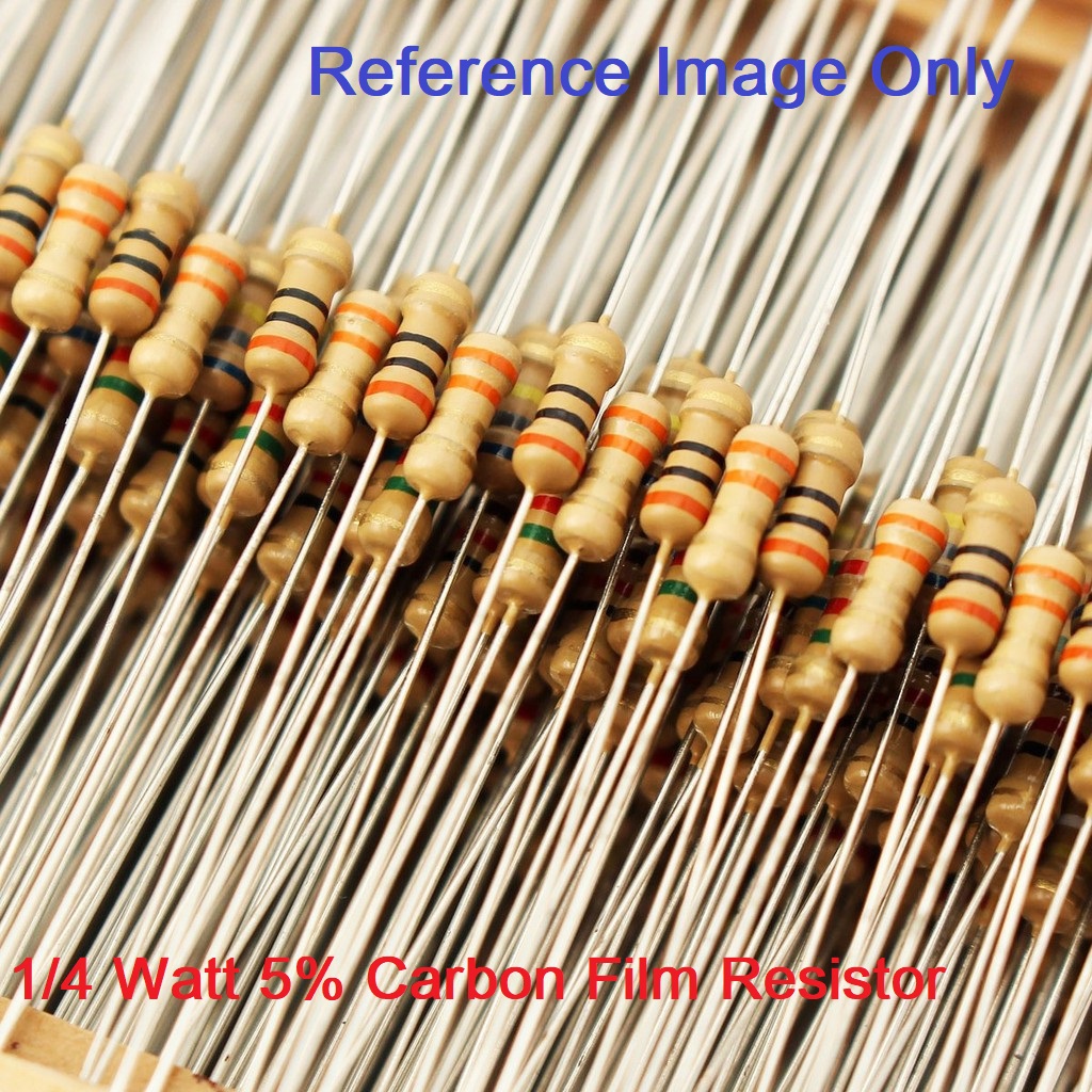 100Pcs 6.8K Resistor 6.8K Ohm Carbon Film Resistor 6.8K 1/4W Resistance 0.25 Watt 5% Tolerance Fixed Resistors. 